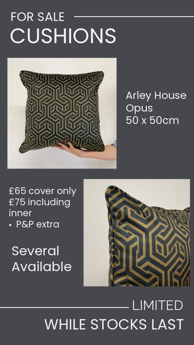 Cushion in Arley House – Opus fabric Cushion in Arley House - Opus fabric