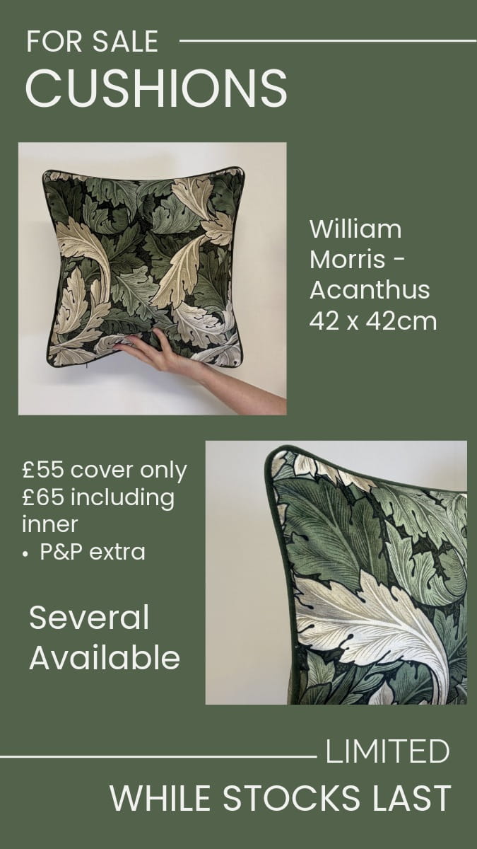 Cushion in William Morris – Acanthus fabric Cushion in William Morris - Acanthus fabric