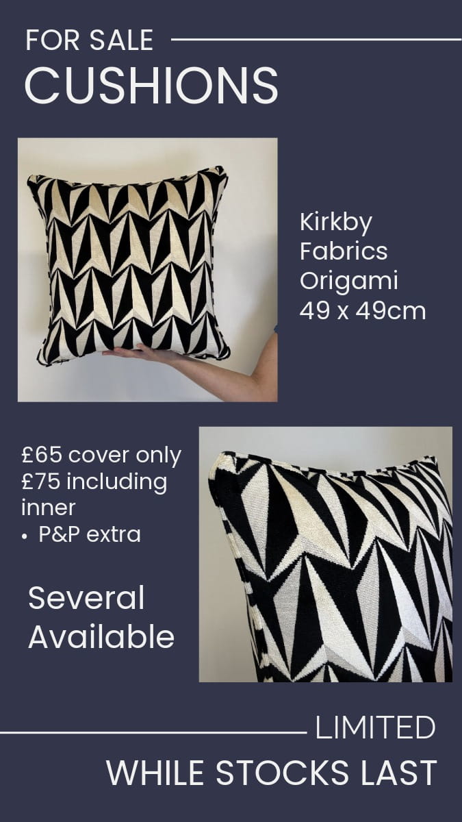 Cushion in Kirkby Fabrics – Origami Cushion in Kirkby Fabrics - Origami